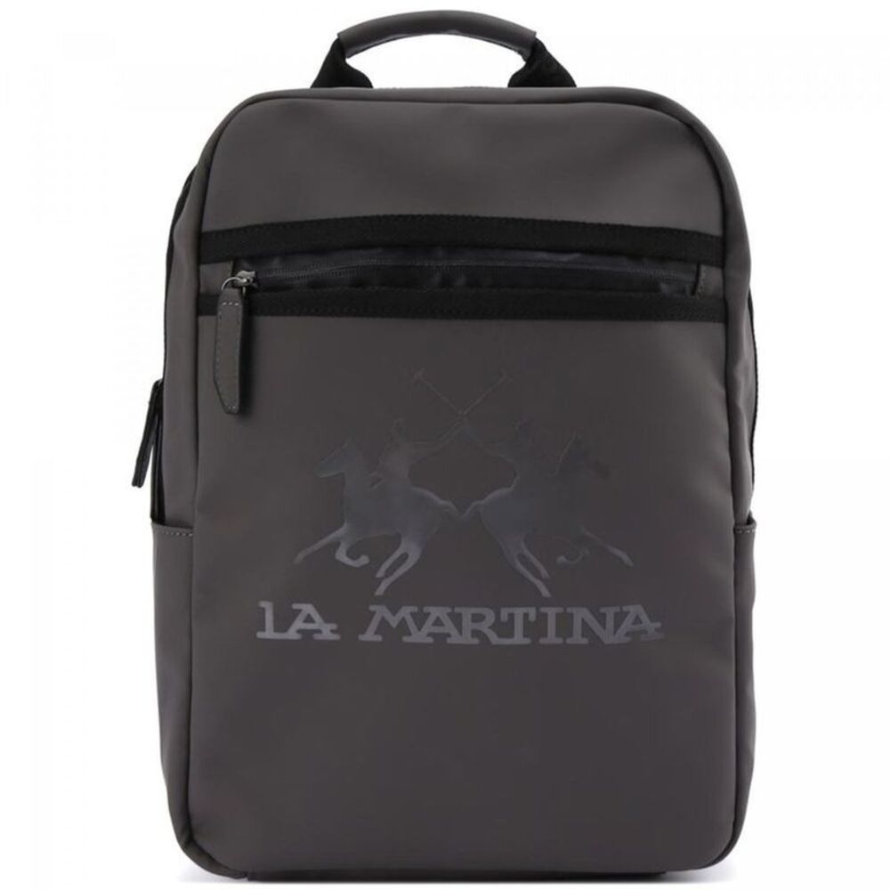 La Martina Gray Polyethylene Men's Backpack